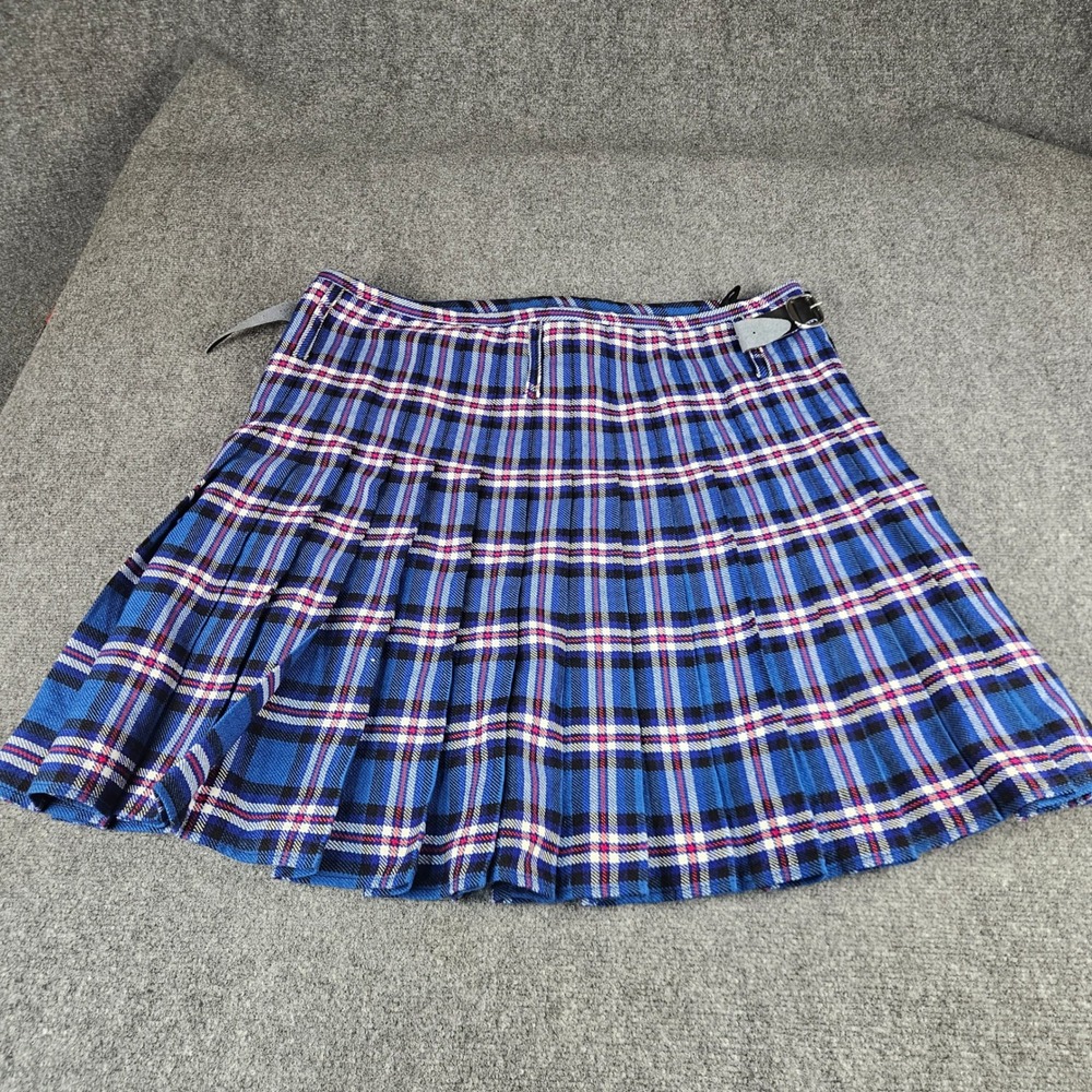 The Scottish Kilt by The Celticland Blue‎ Plaid Pleated Kilt Mens Size 46-48